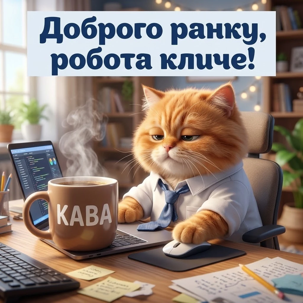 Доброго ранку: картинки з гумором для легкого настрою перед роботою