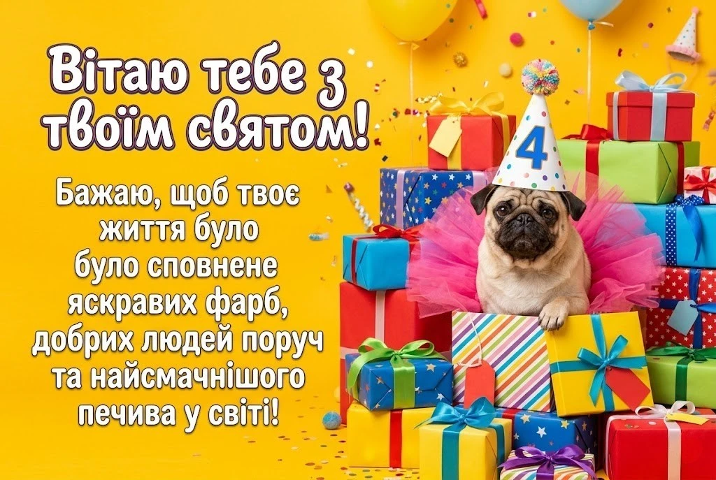 Найкрасивіші вітання для маленької принцеси на 4 роки
