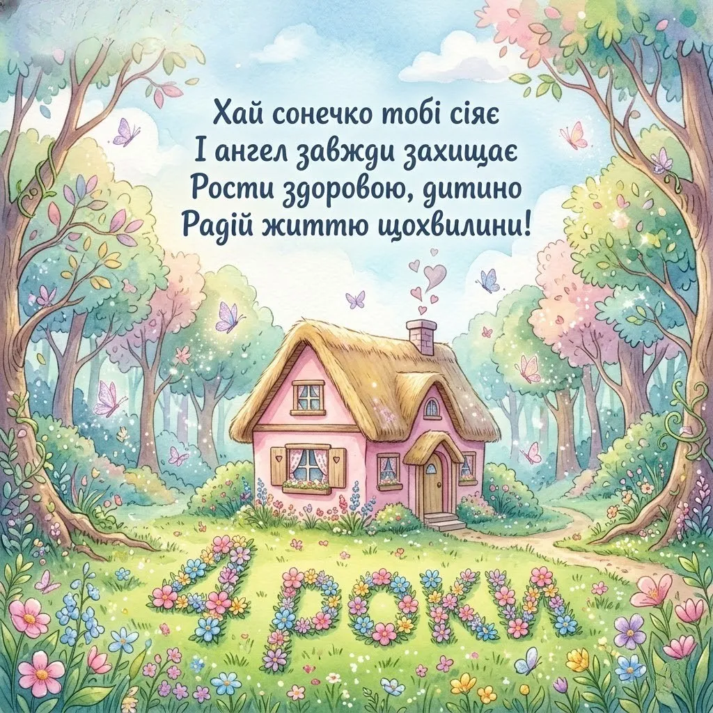 Найкрасивіші вітання для маленької принцеси на 4 роки