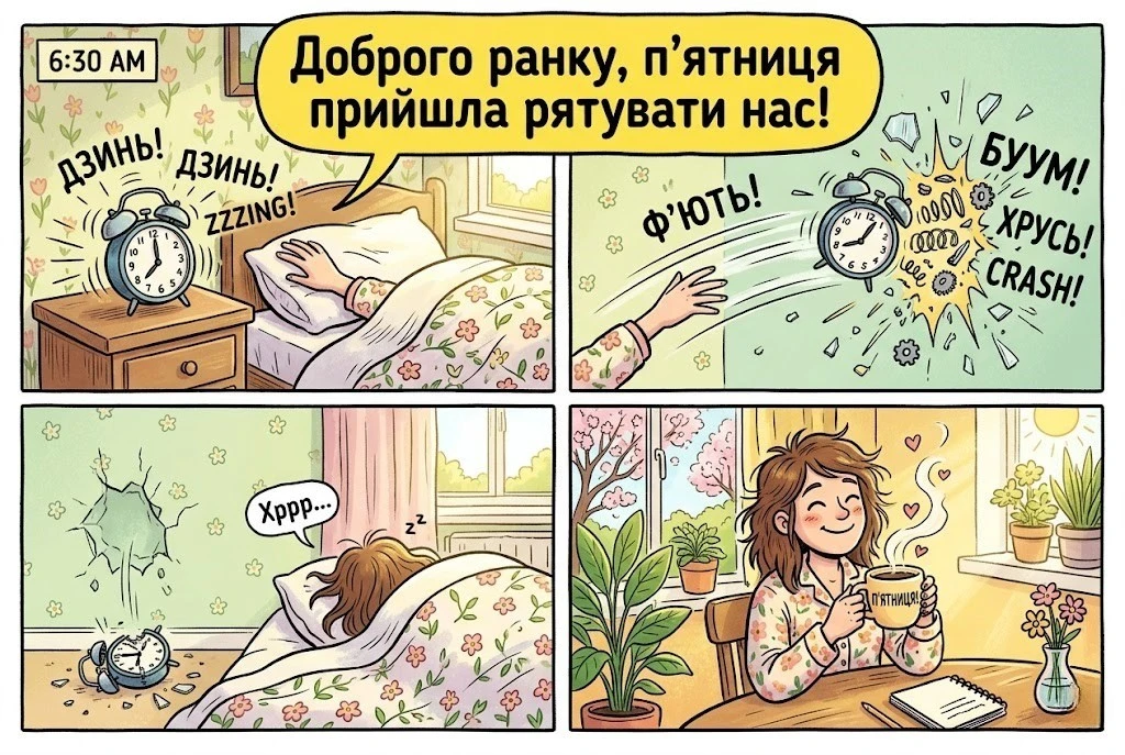 Доброго ранку п’ятниці: прикольні картинки, весняний настрій та порція позитиву