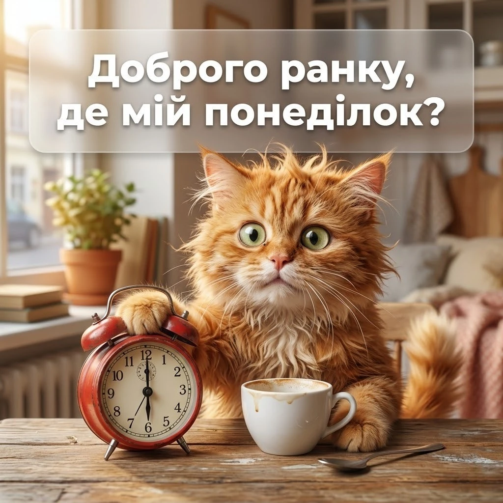 Доброго ранку: картинки з гумором з початком робочого тижня для бадьорого настрою