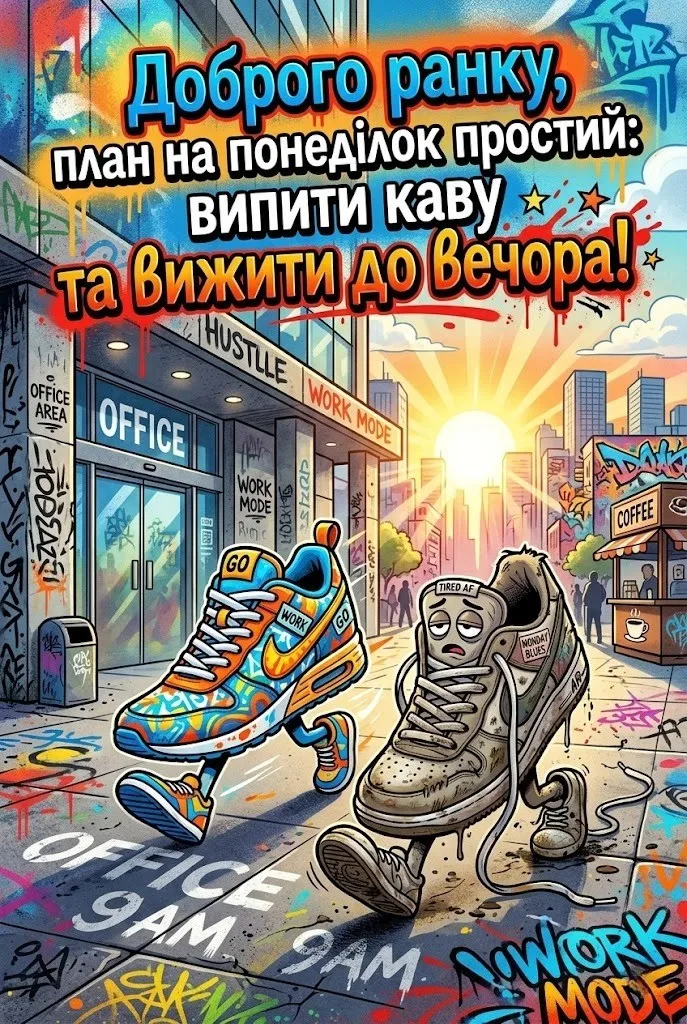Доброго ранку: картинки з гумором з початком робочого тижня для бадьорого настрою