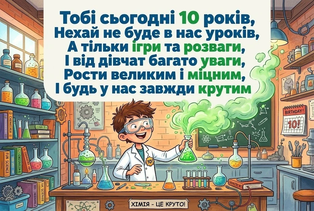 Найкращі привітання для сина з 10-річчям: вірші, проза та щирі слова