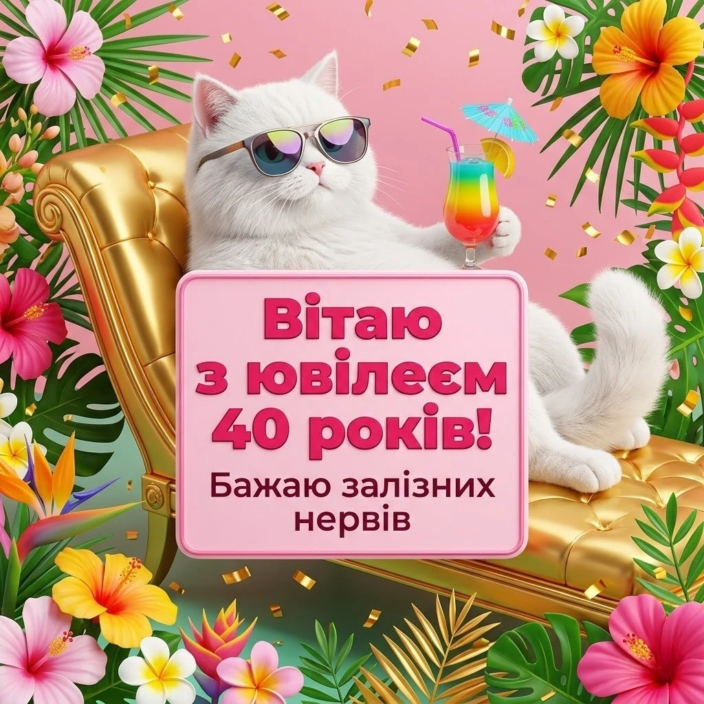 З днем народження, королево! Привітання жінці на 40-річний ювілей