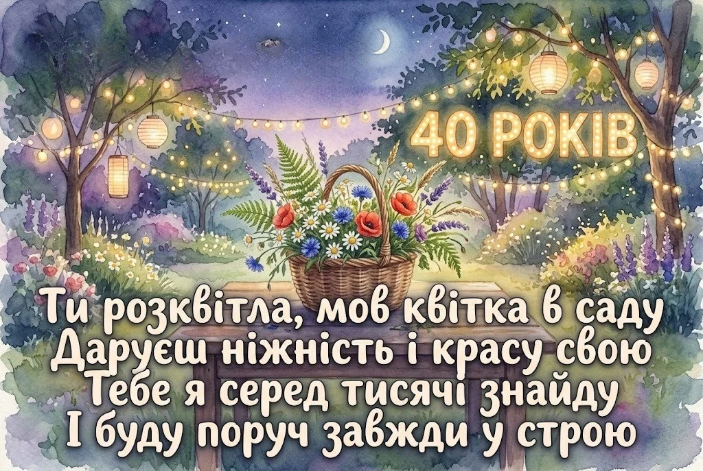 З днем народження, королево! Привітання жінці на 40-річний ювілей