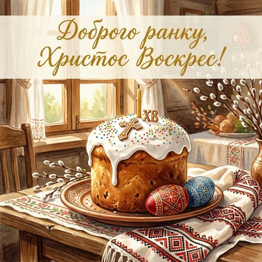 Доброго ранку: святкові картинки та щирі вітання з Великоднем