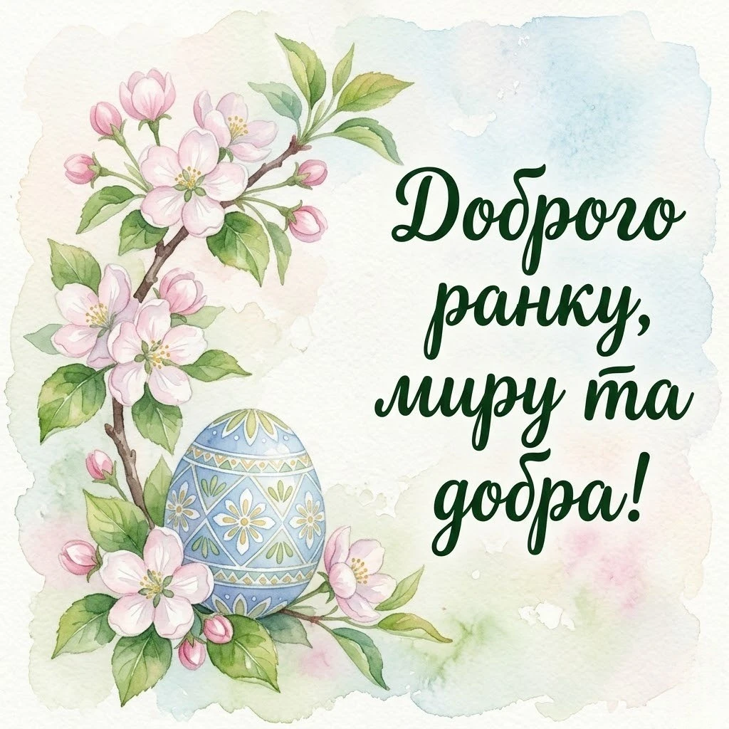 Доброго ранку: святкові картинки та щирі вітання з Великоднем