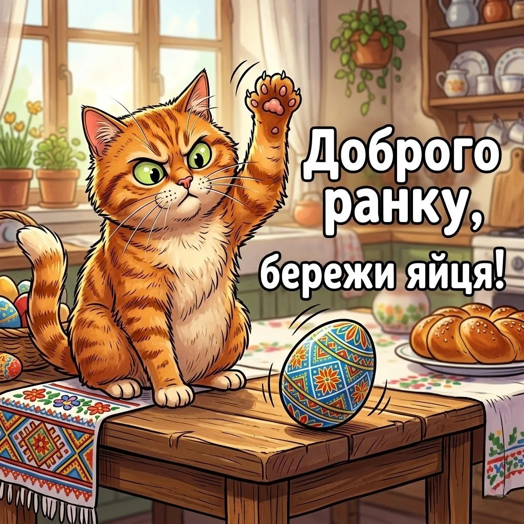 Доброго ранку: святкові картинки та щирі вітання з Великоднем