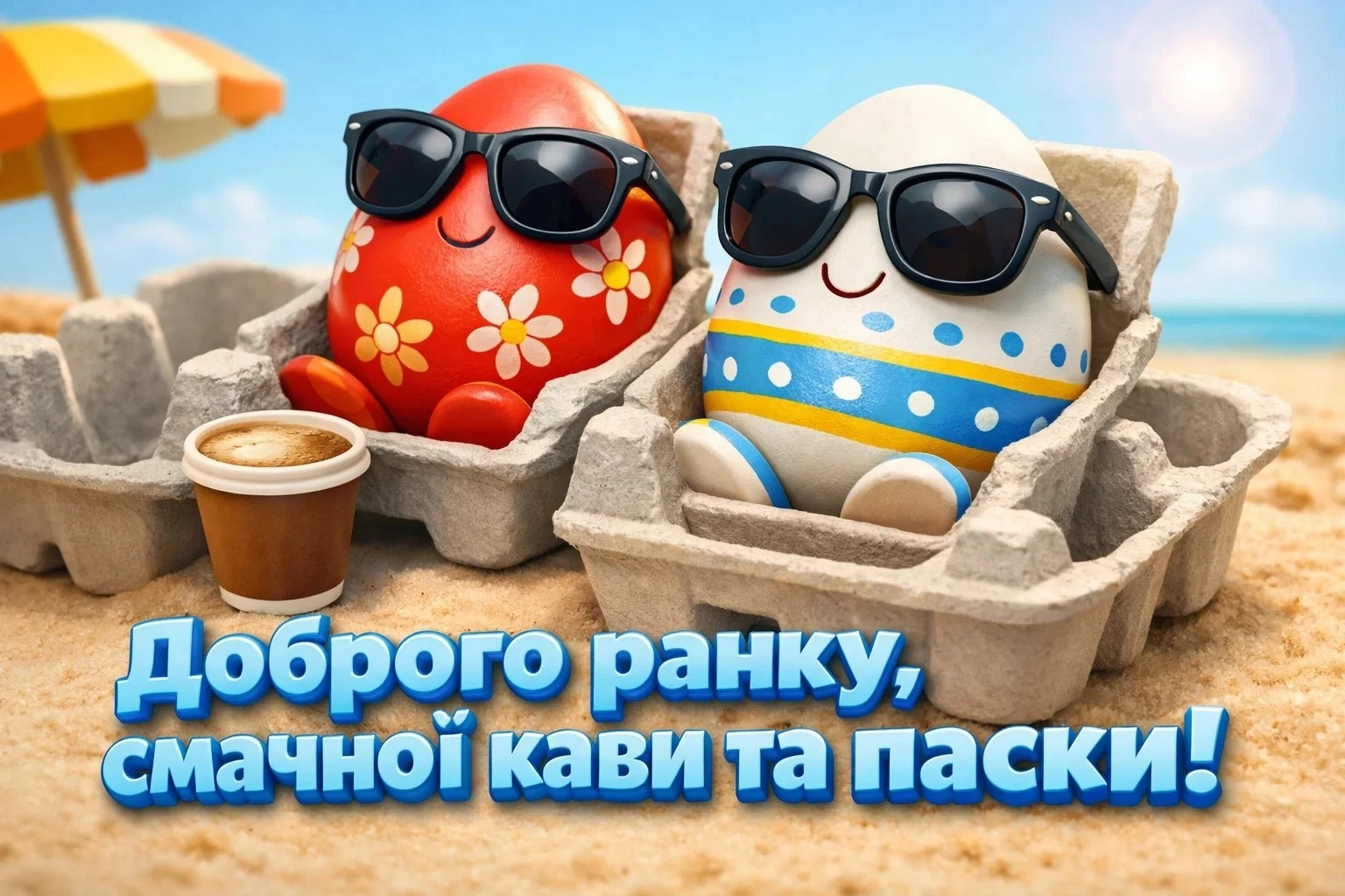 Доброго ранку: святкові картинки та щирі вітання з Великоднем