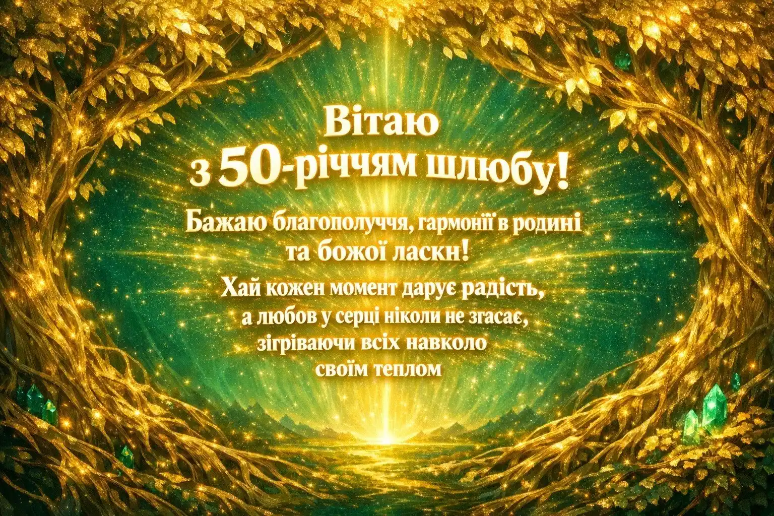 Золоте сузір’я любові: найкращі привітання з 50-ю річницею весілля