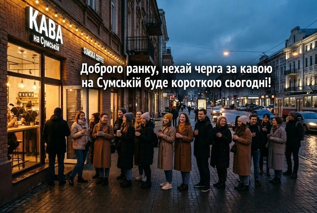 Доброго ранку: картинки, сучасний гумор та найтепліші вітання з незламного Харкова