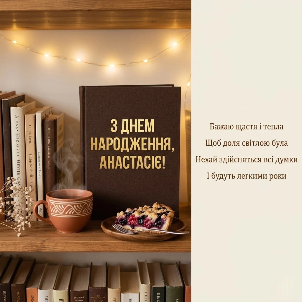 Найкращі привітання з днем народження для Анастасії: від щирого серця