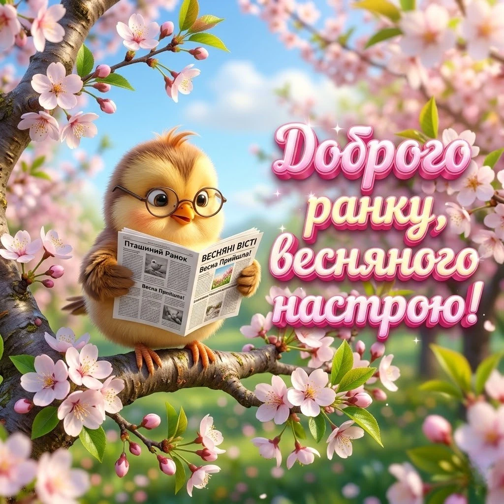 Доброго мирного весняного ранку: душевні побажання та красиві листівки