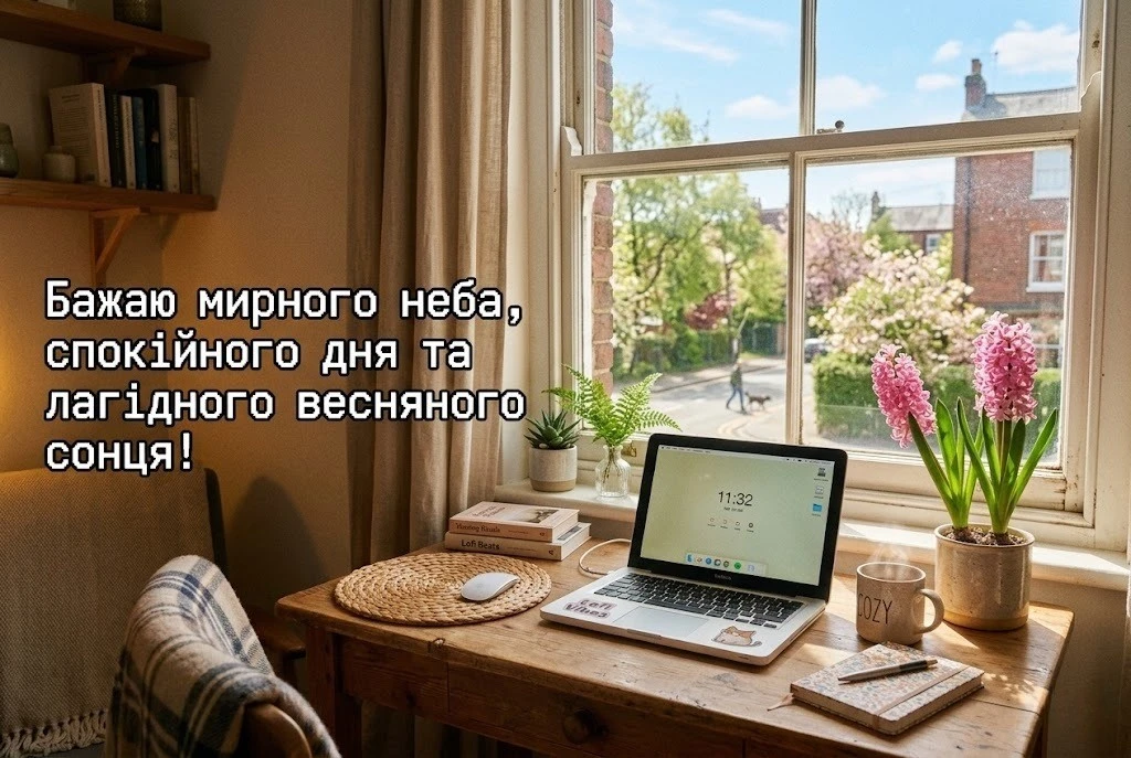 Доброго мирного весняного ранку: душевні побажання та красиві листівки