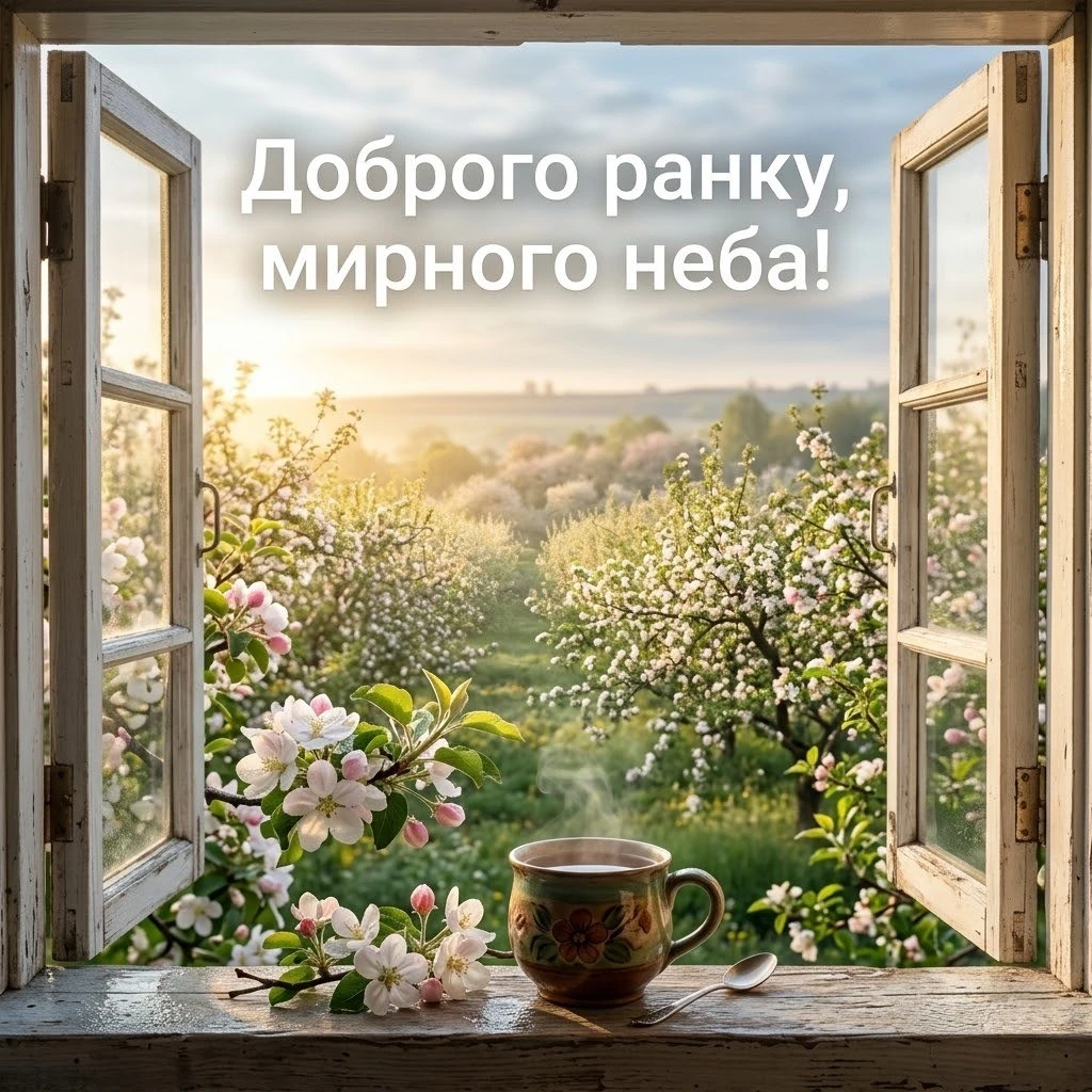Доброго мирного весняного ранку: душевні побажання та красиві листівки