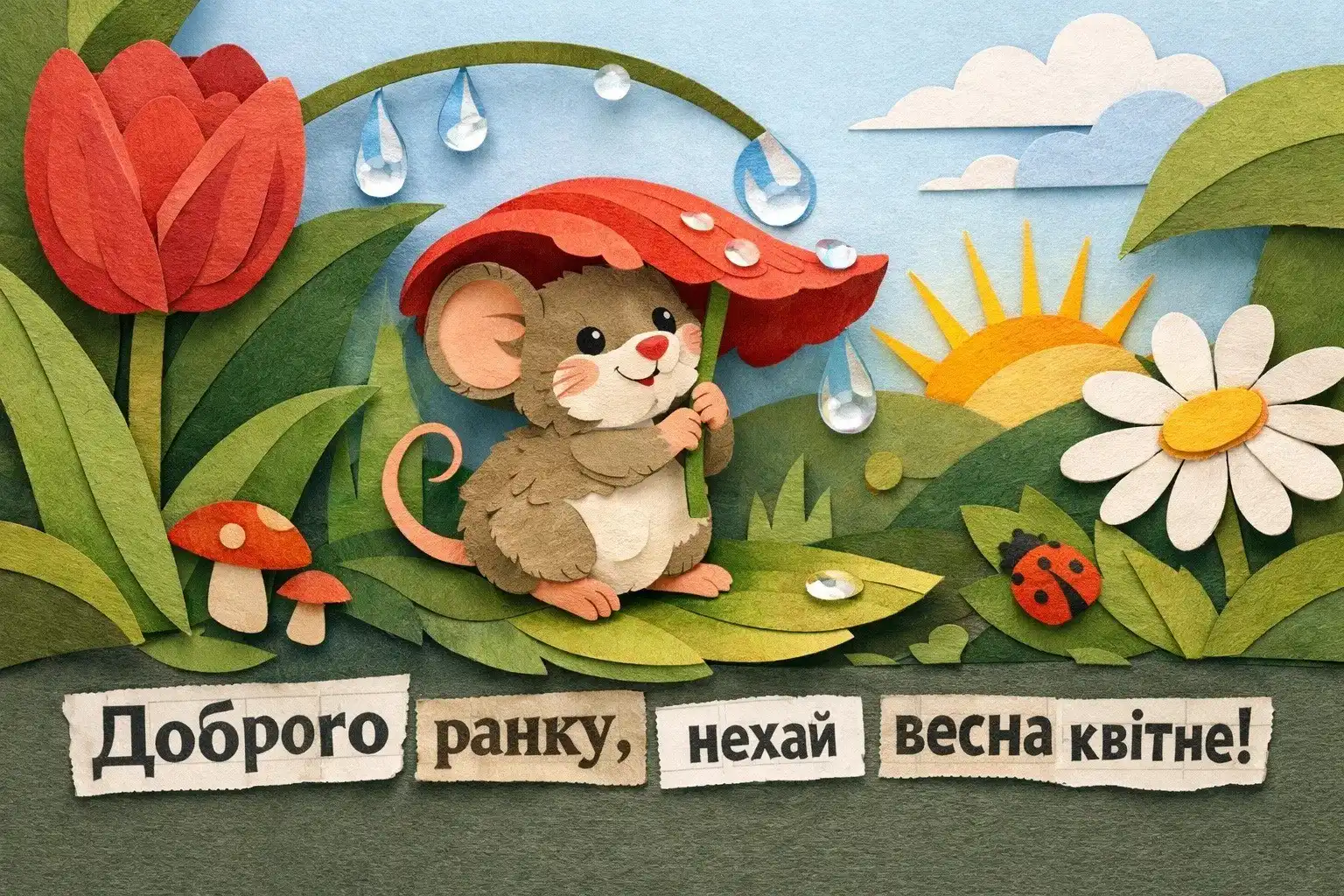 Доброго мирного весняного ранку: душевні побажання та красиві листівки