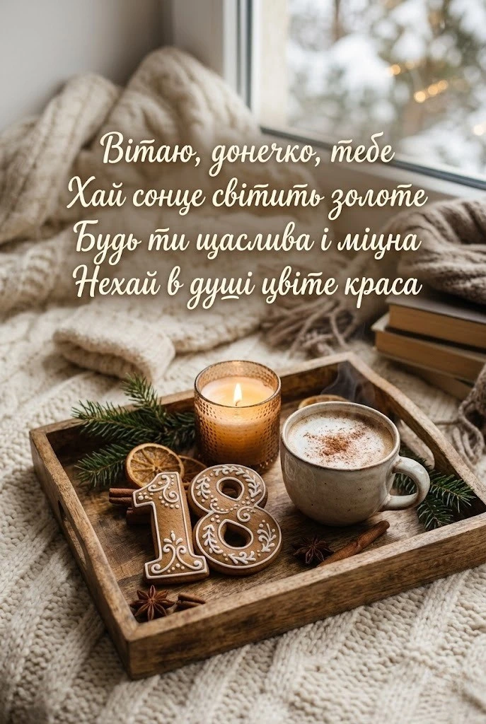 Привітання для донечки на 18 років: мудрі поради та теплі слова