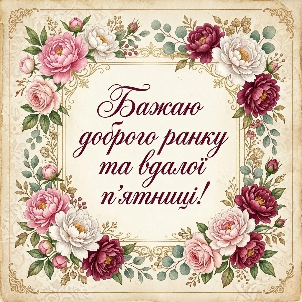 Доброго ранку та гарного дня: картинки на кінець робочого тижня для душевного настрою