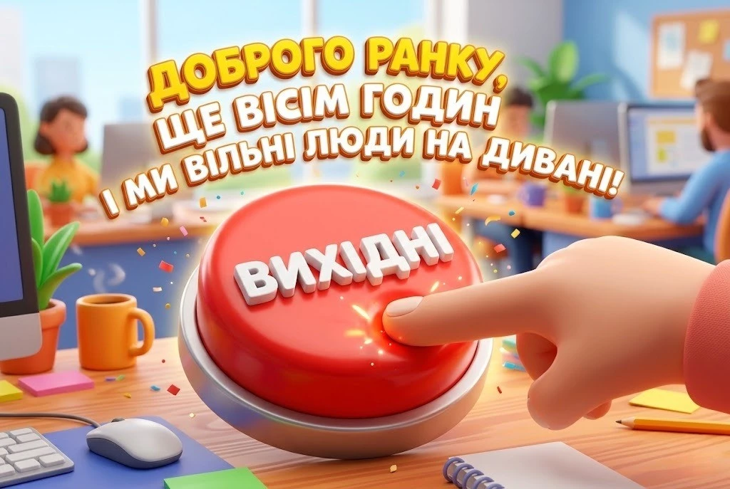 Доброго ранку та гарного дня: картинки на кінець робочого тижня для душевного настрою