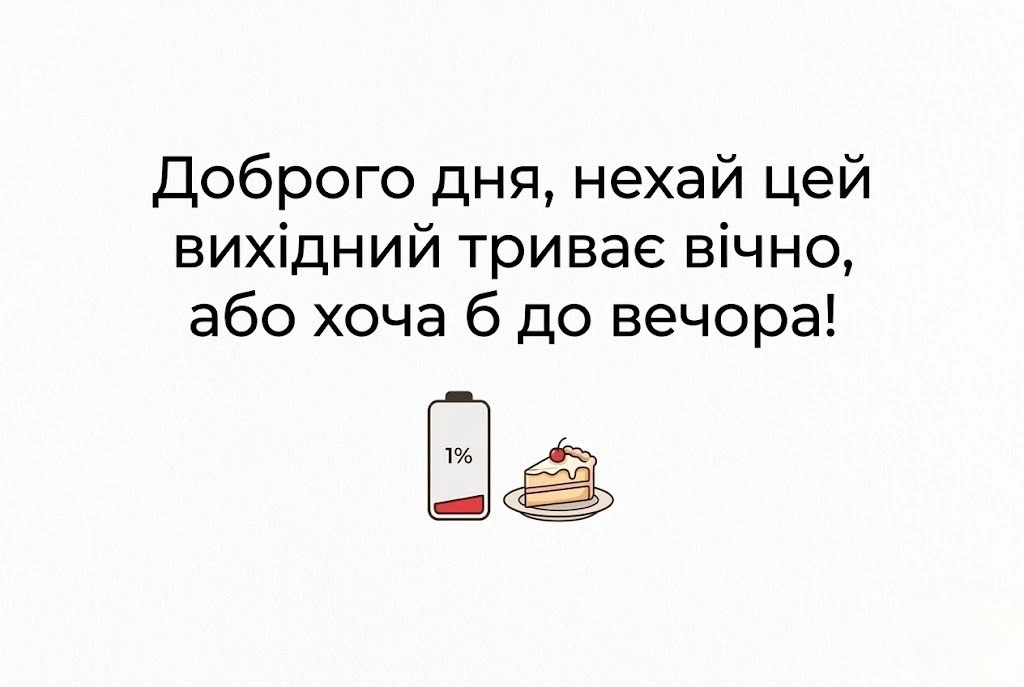 Доброго дня: картинки для гарного вихідного з гумором і теплим настроєм