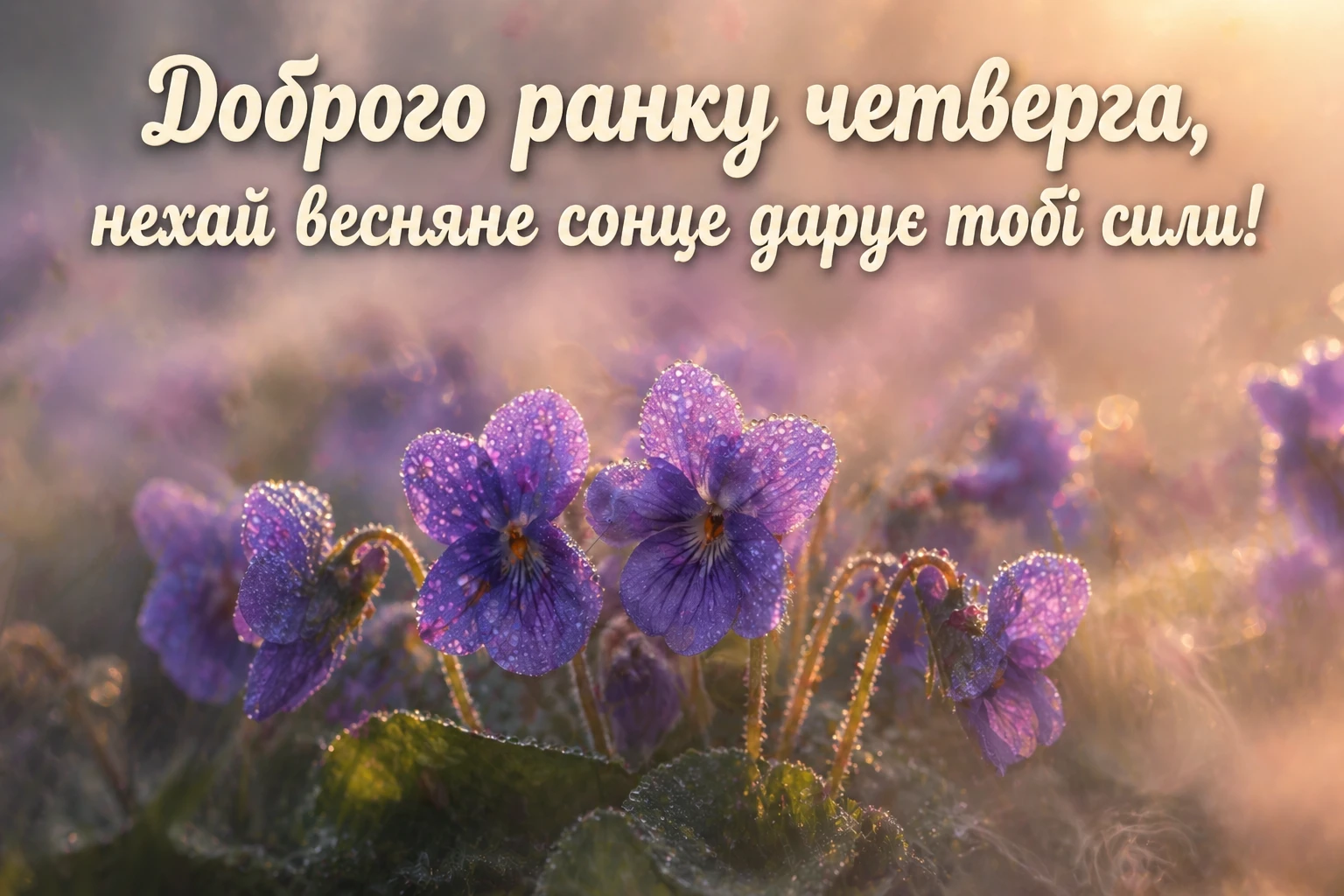 Доброго ранку четверга: весняні картинки та душевні вітання для гарного настрою