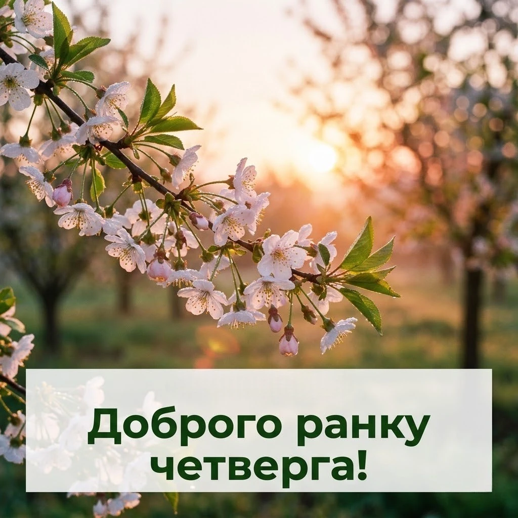 Доброго ранку четверга: весняні картинки та душевні вітання для гарного настрою