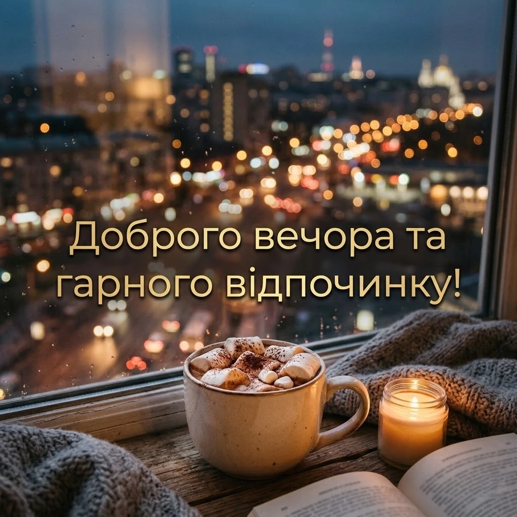 Доброго вечора та гарного відпочинку, кохана: душевні картинки та особливі побажання