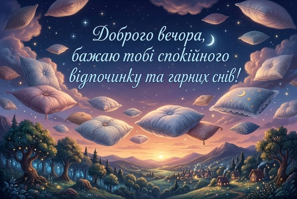 Доброго вечора та гарного відпочинку, кохана: душевні картинки та особливі побажання