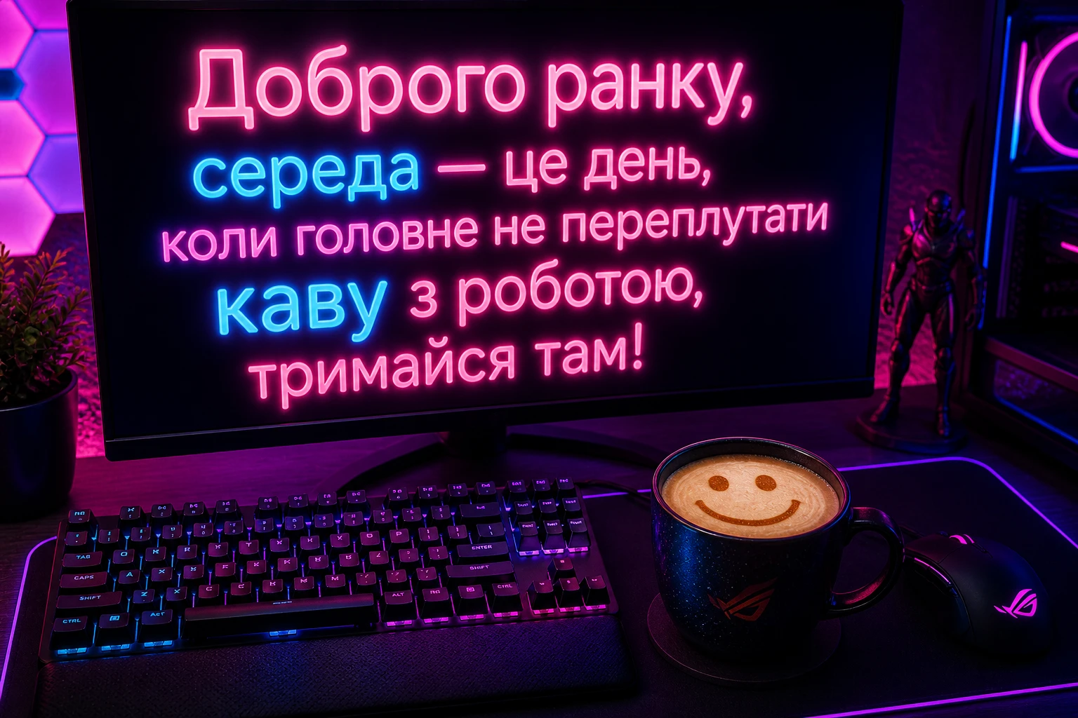 Доброго ранку та спокійного дня середи: сучасні українські картинки для душевного настрою