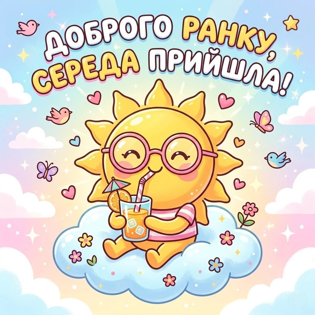 Доброго ранку та спокійного дня середи: сучасні українські картинки для душевного настрою