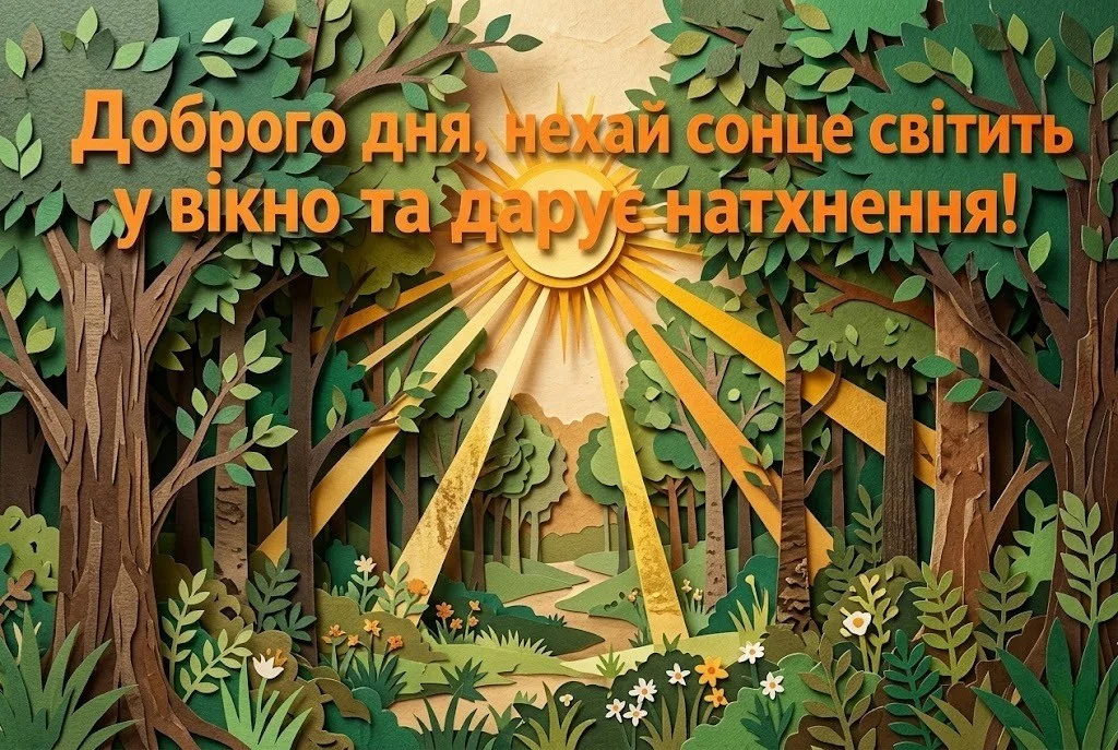 Доброго дня, бажаю гарного настрою: найкращі українські картинки та листівки для душі
