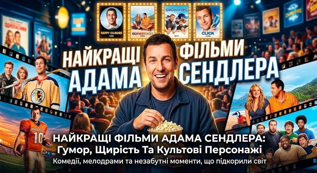 Комедії та серйозні ролі з Адамом Сендлером