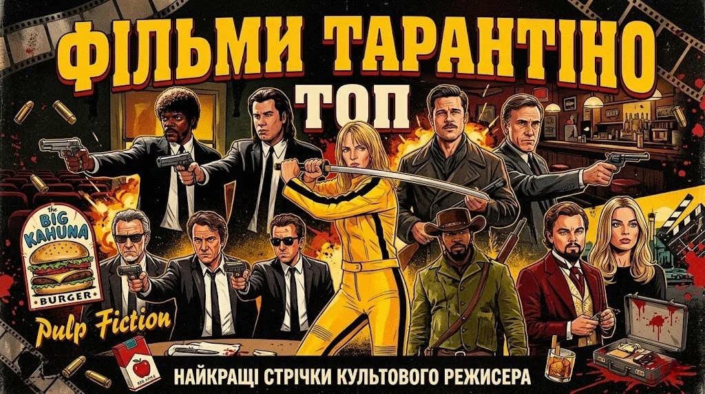 Топ фільмів Тарантіно: хронологічно та за оцінками