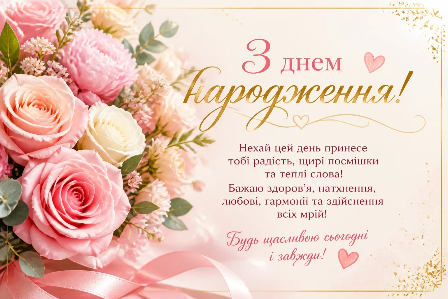 Листівка з днем народження