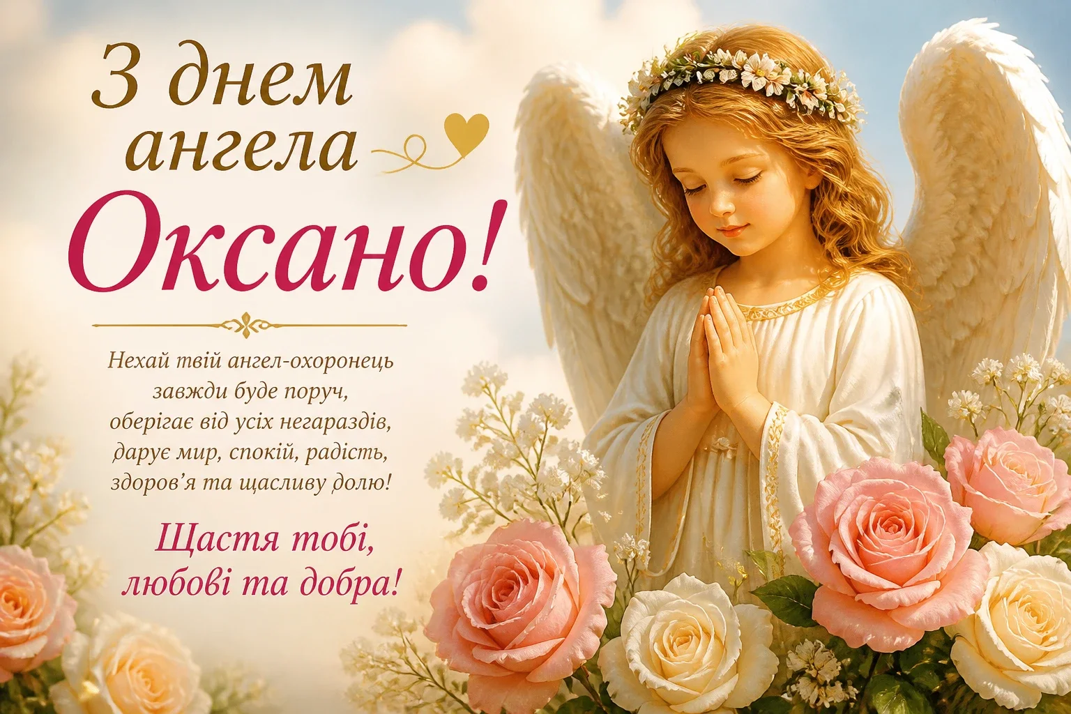 З днем ангела Оксано