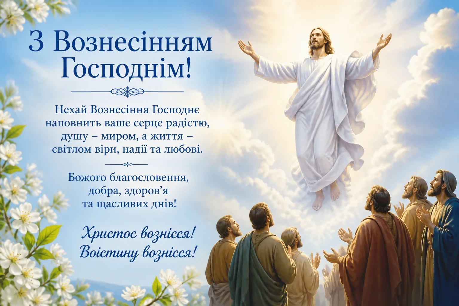 Привітання з вознесінням христовим