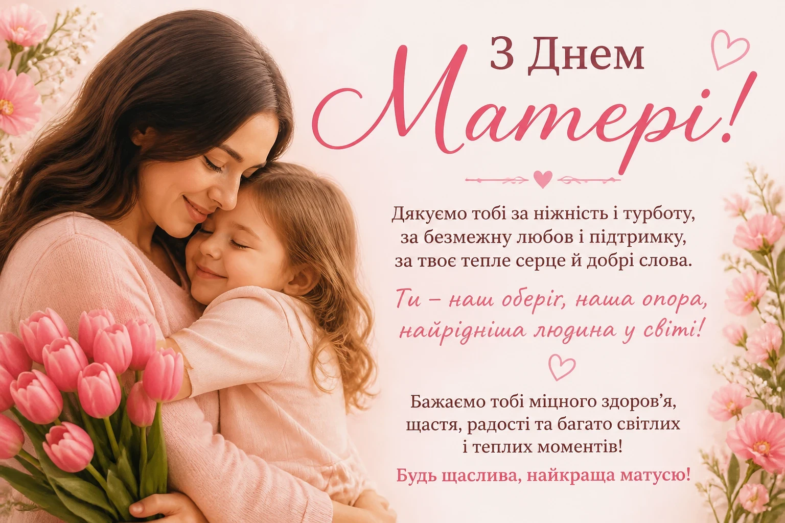 Привітання з днем матері