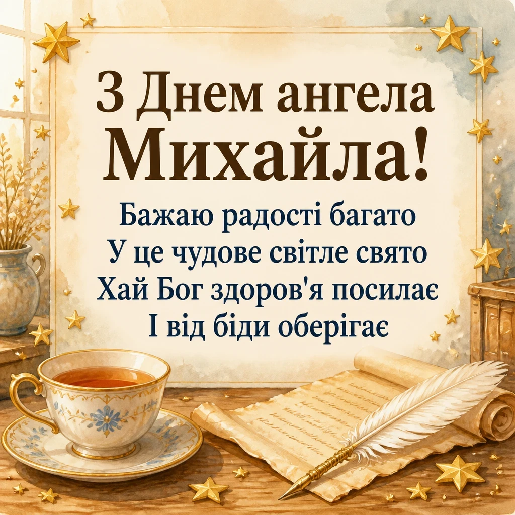 привітання з днем ангела михайла привітання з днем ангела михайла