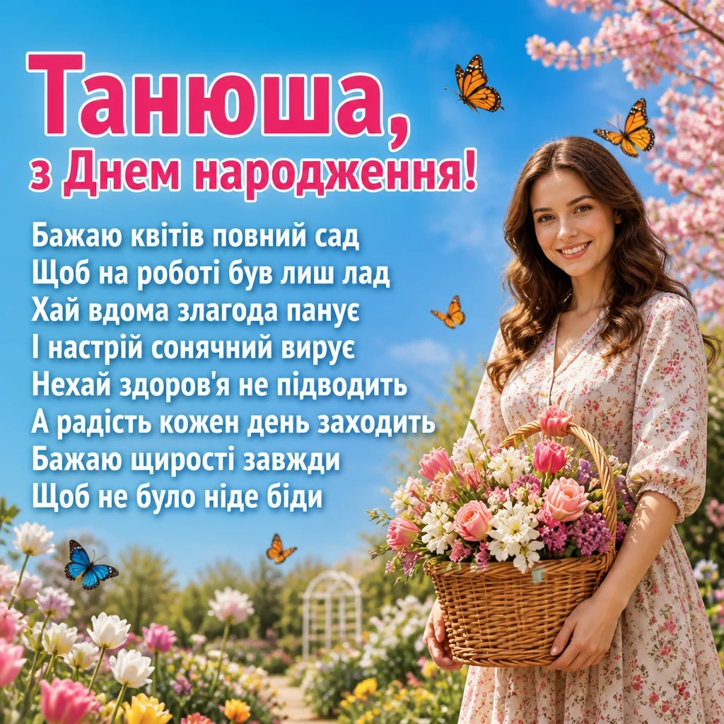 танюша з днем народження танюша з днем народження
