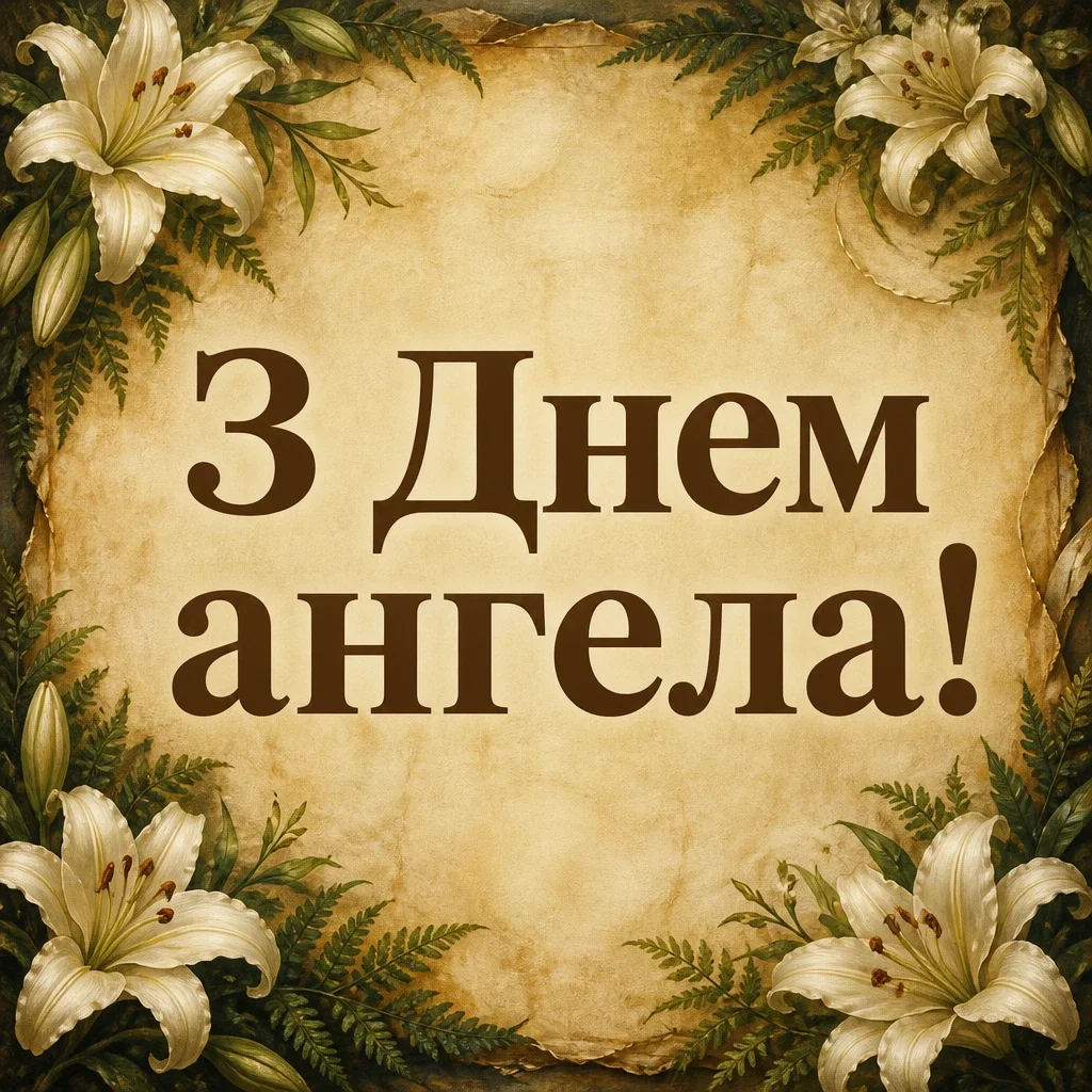 з днем ангела квіти