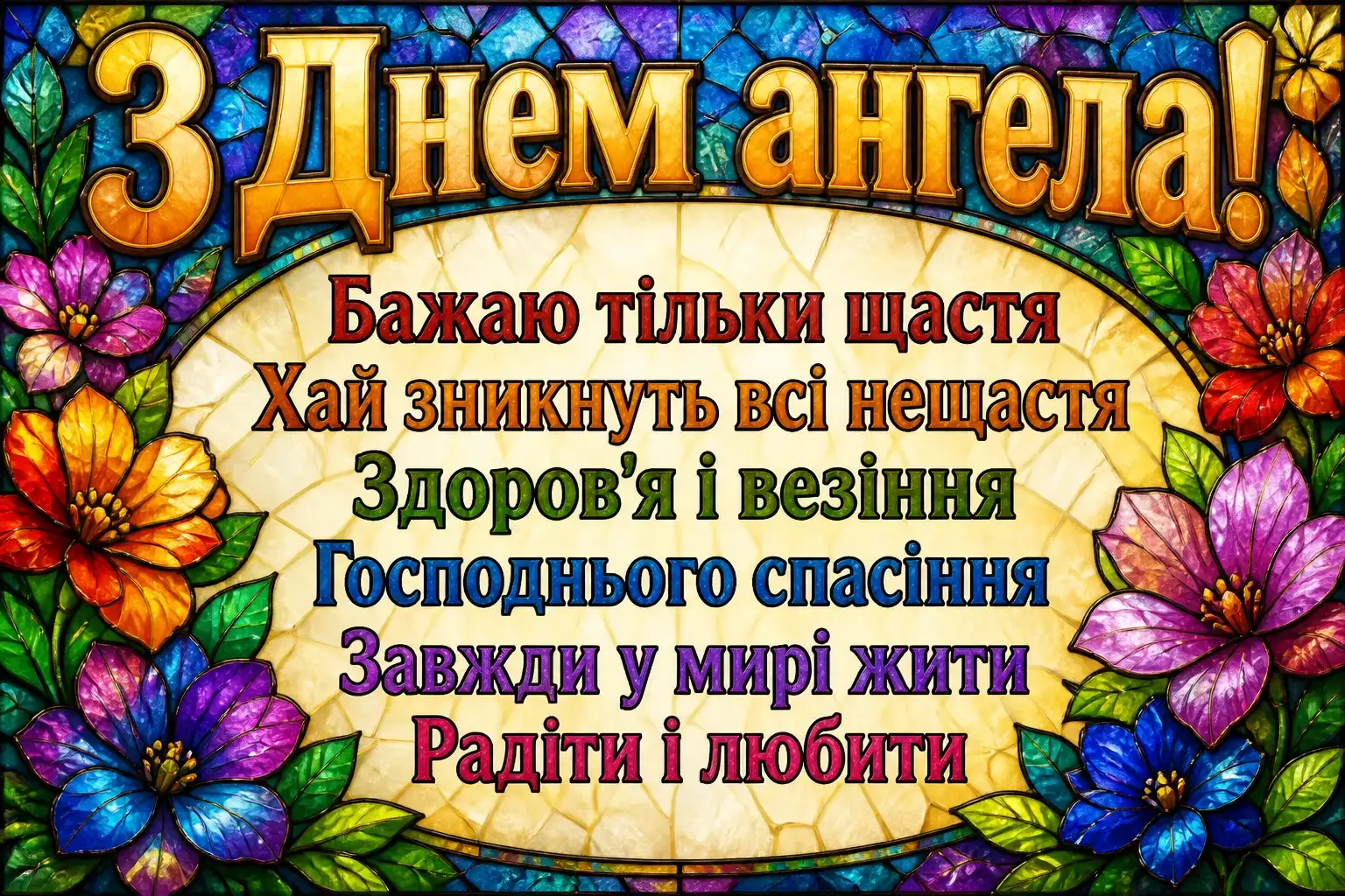 з днем ангела квіти
