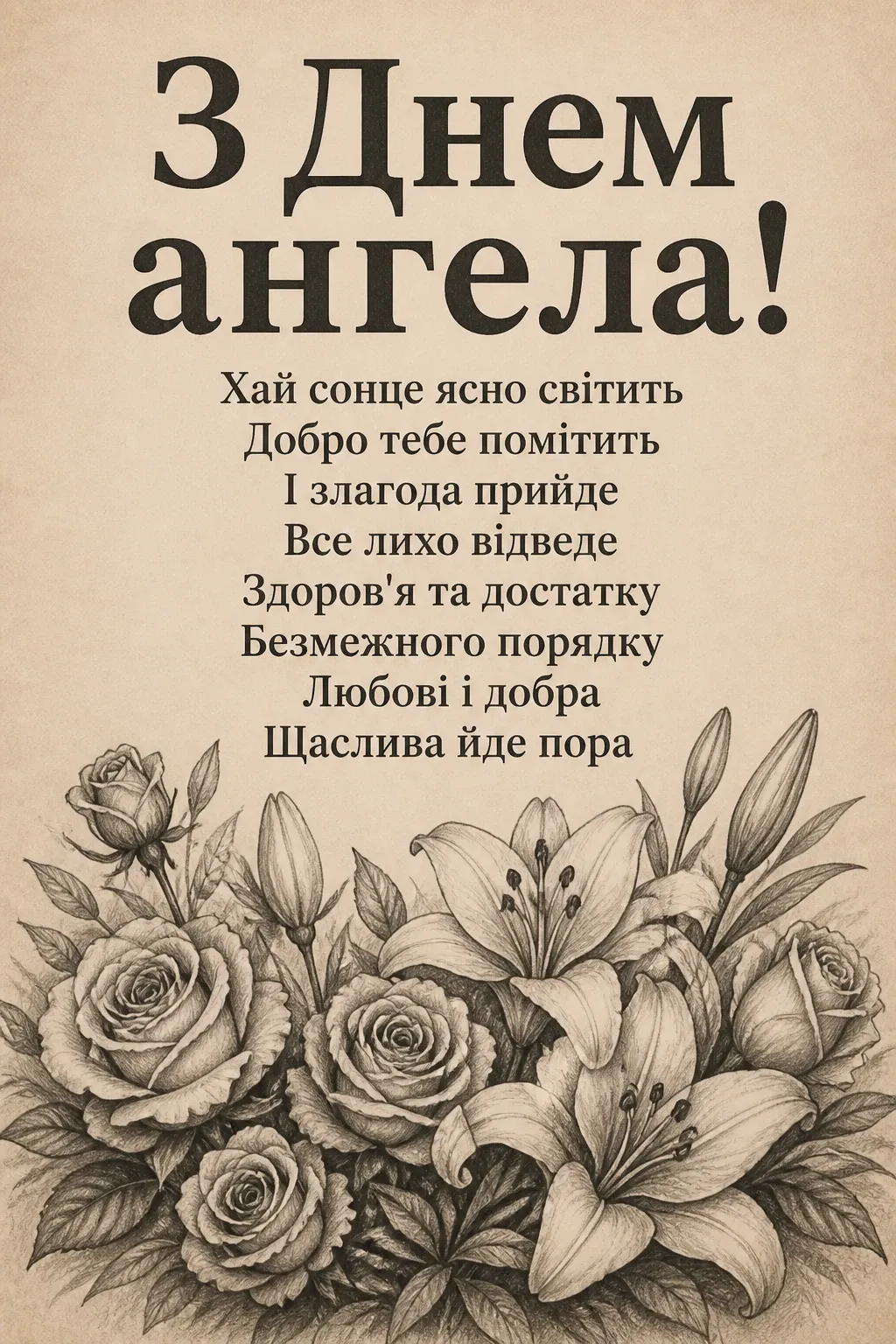з днем ангела квіти