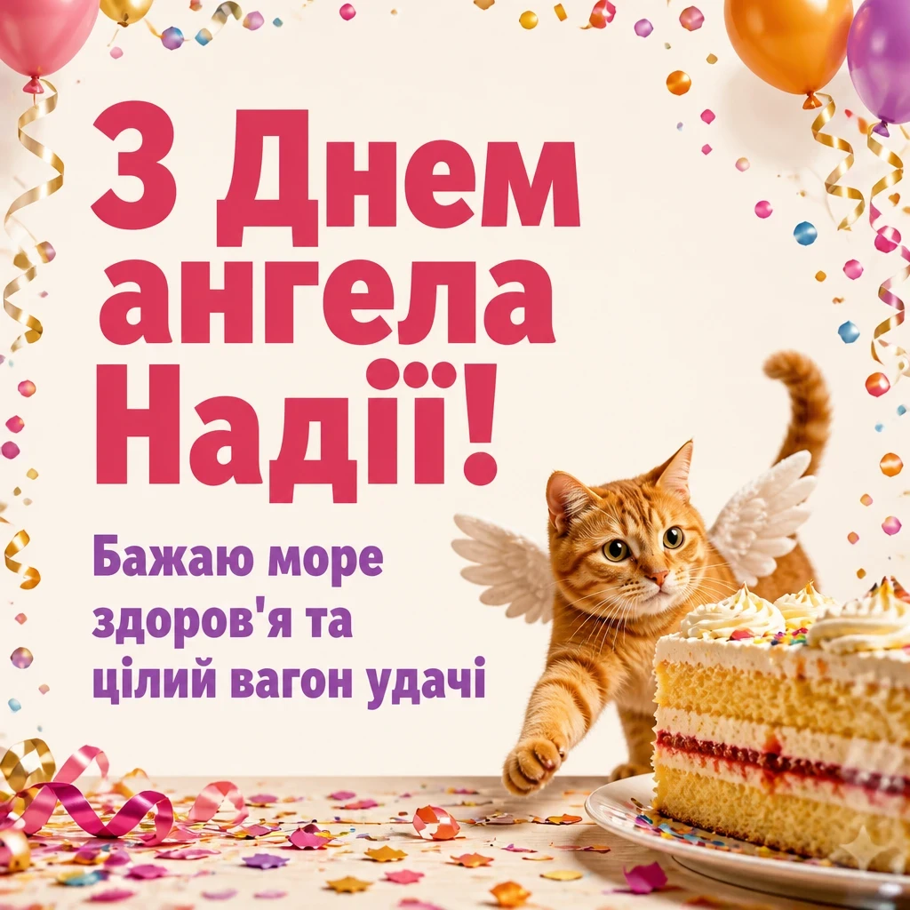 з днем ангела надії