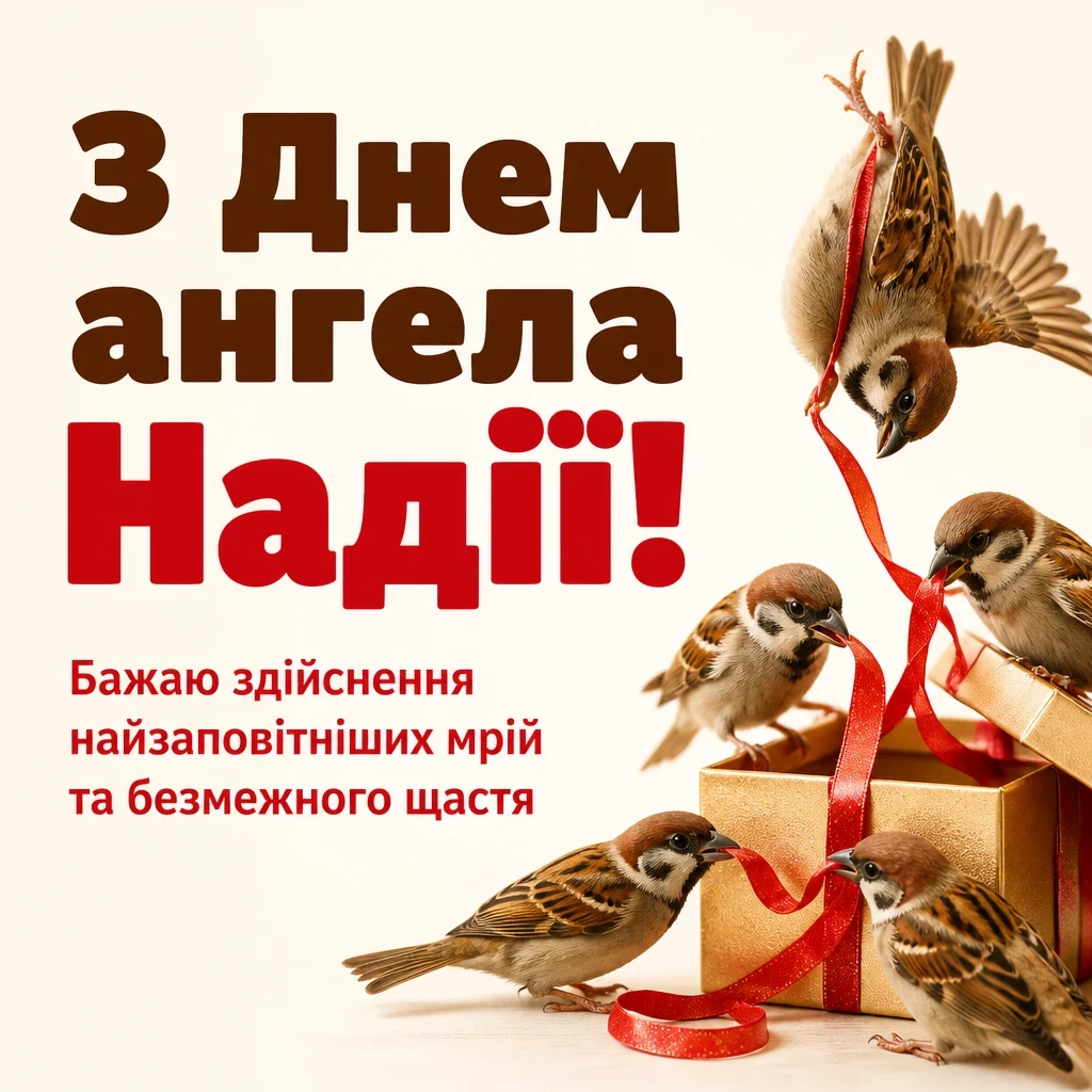з днем ангела надії
