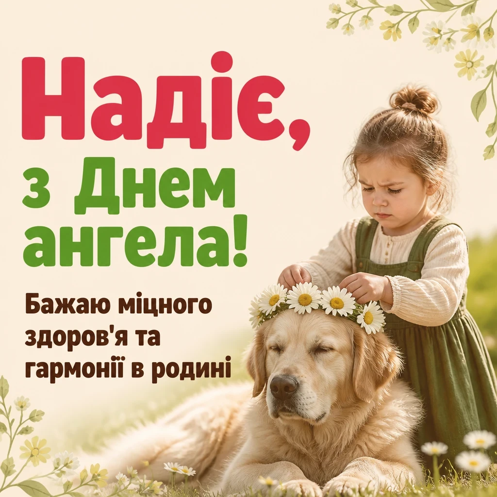 з днем ангела надії
