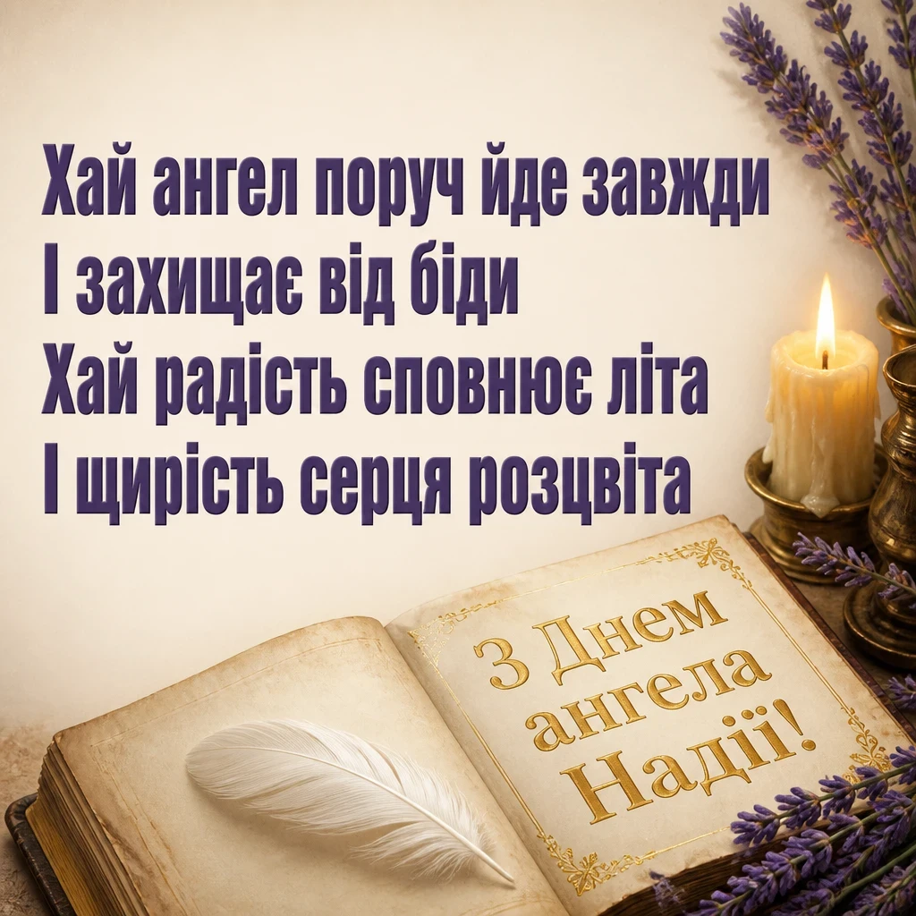 з днем ангела надії