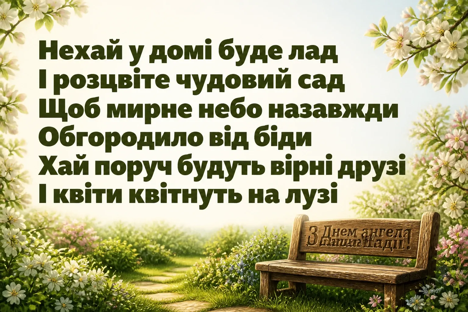 з днем ангела надії