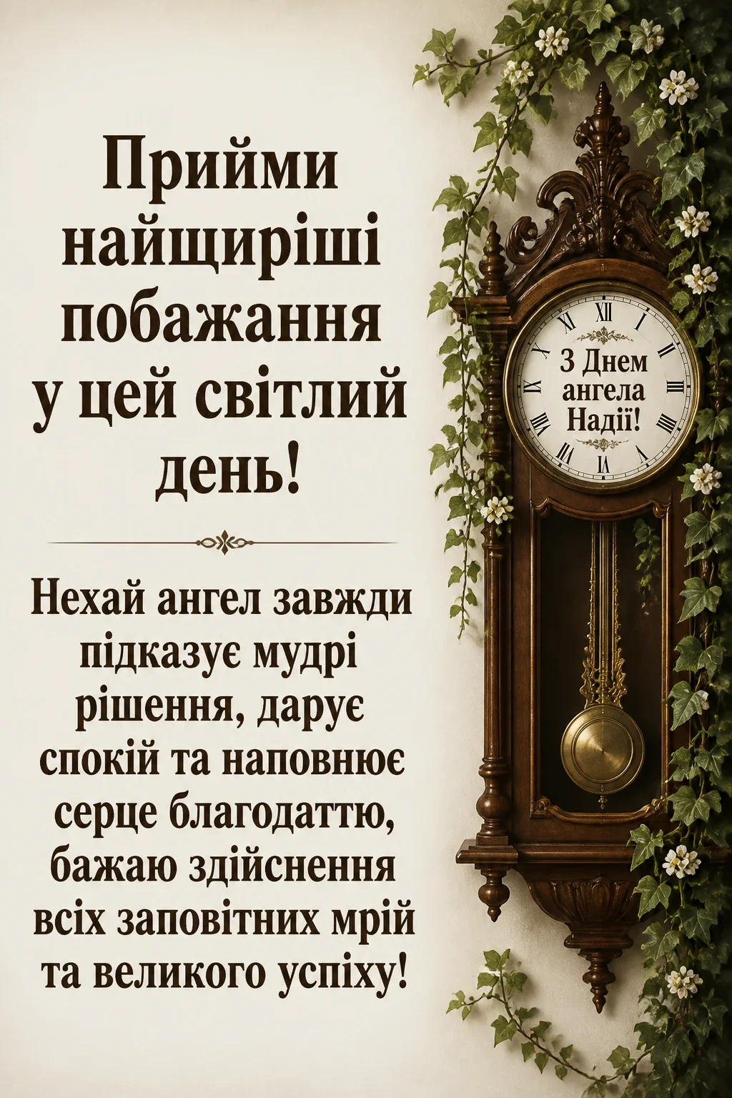 з днем ангела надії