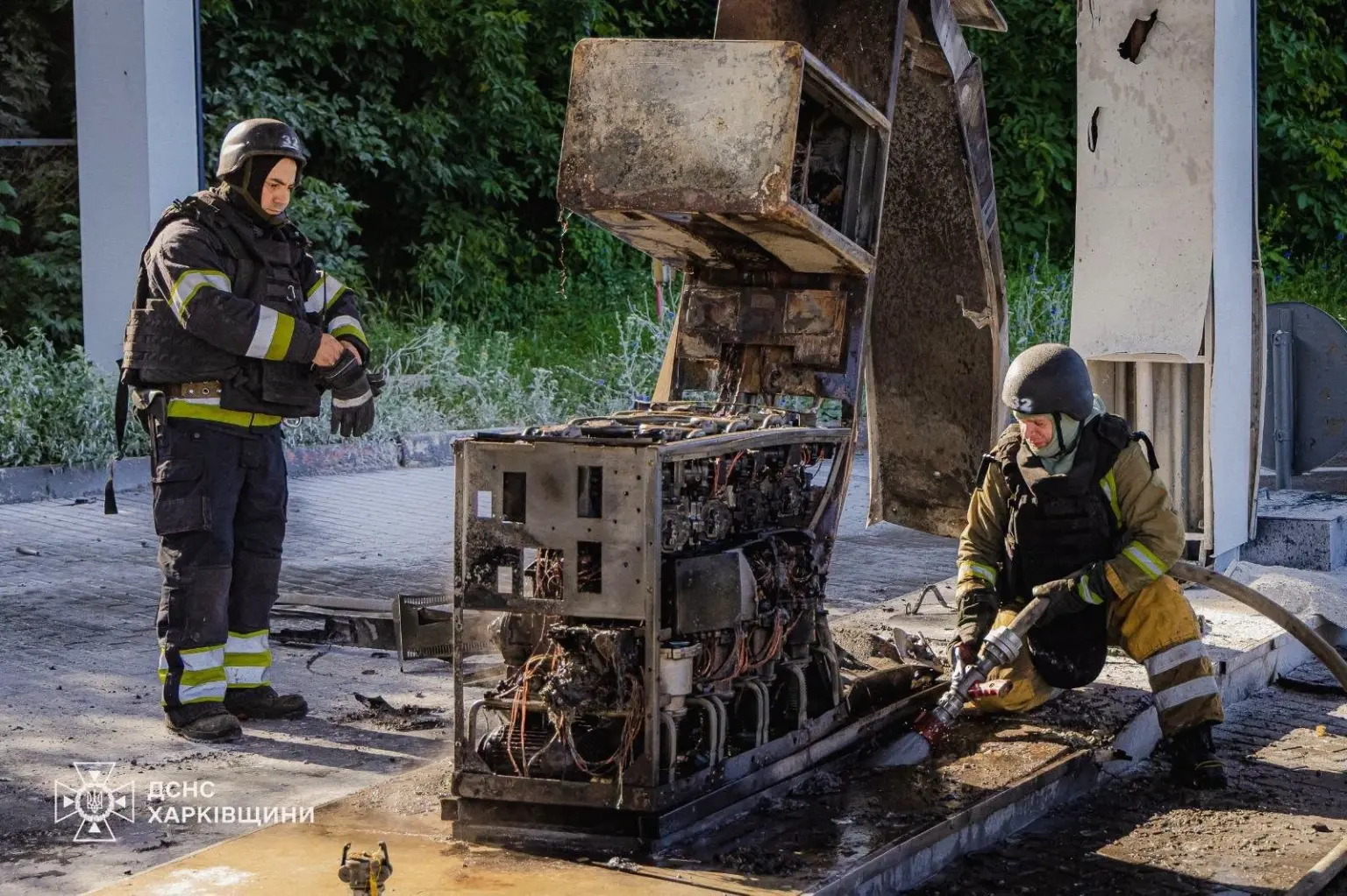 Ранковий удар дрона по харківській АЗС